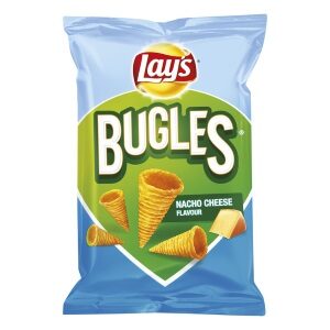 Een zak Bugles Nacho Cheese chips van Lay's