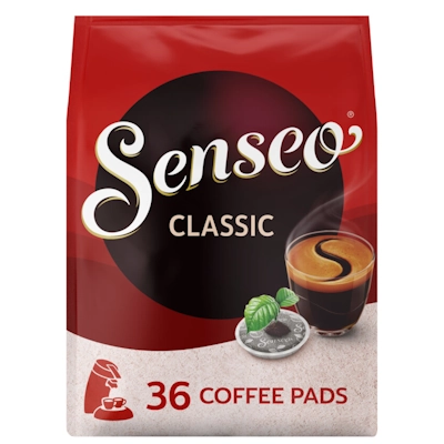 Zak Douwe Egberts Koffie Senseo Pads Classic-Regular. Inhoud 36 stuks.