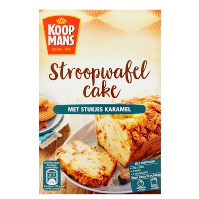 Een pak Koopmans Oud Hollandse Stroopwafel Cake - 400 gram