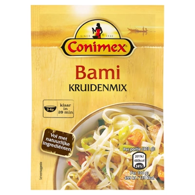 Zakje Conimex Bami Kruidenmix van 19 gram