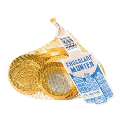 Chocolade Munten 150gr - Fairtrade - Sinterklaas Producten