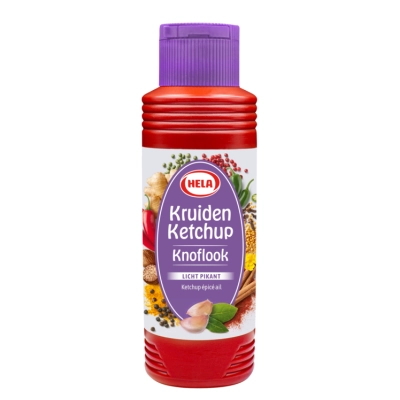 Hela Kruiden Ketchup Knoflook - 300ml