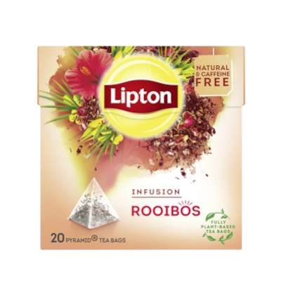 Een doosje Lipton Thee Infusion Rooibos - 40 gram